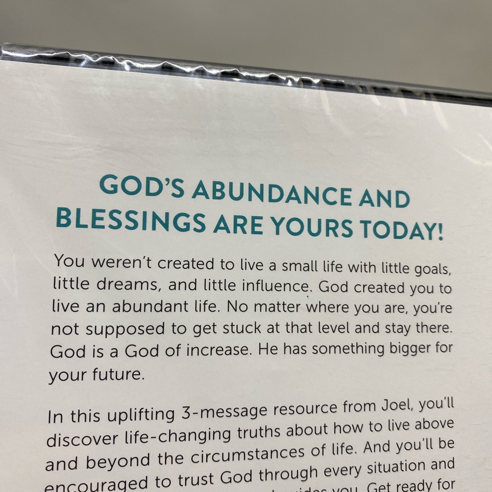 * Living Above & Beyond by Joel Osteen positive message of hope Christian DVD - Picture 4 of 4